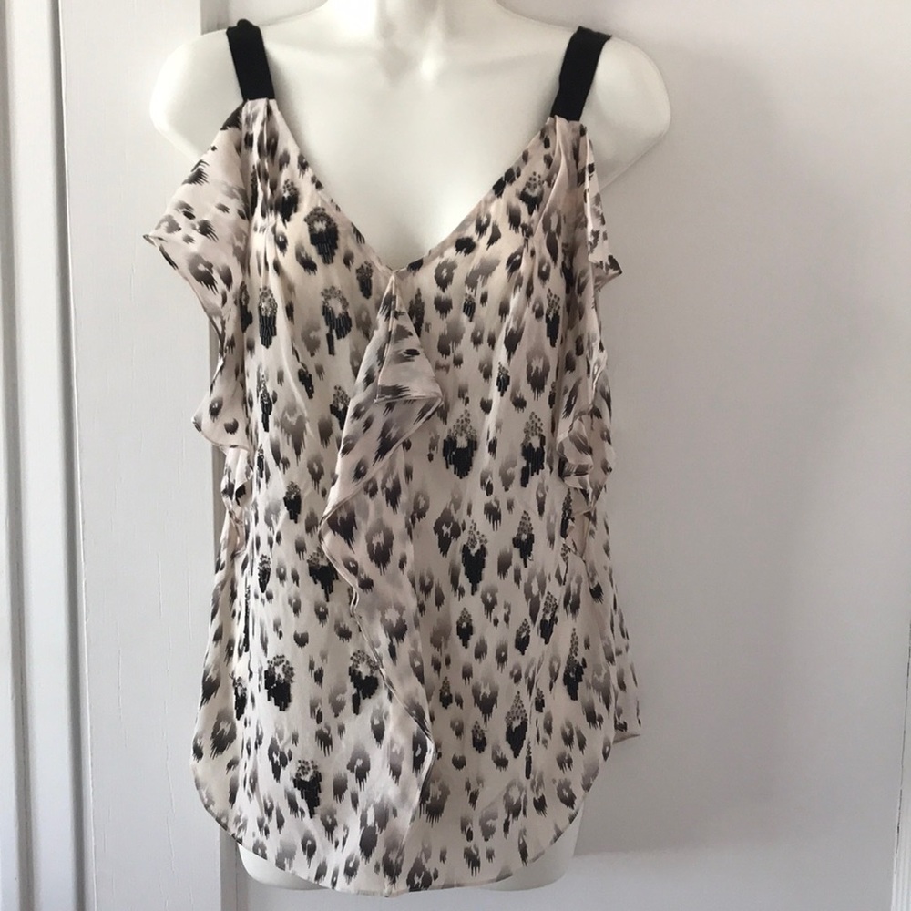 Rebecca Taylor beaded silk tank top